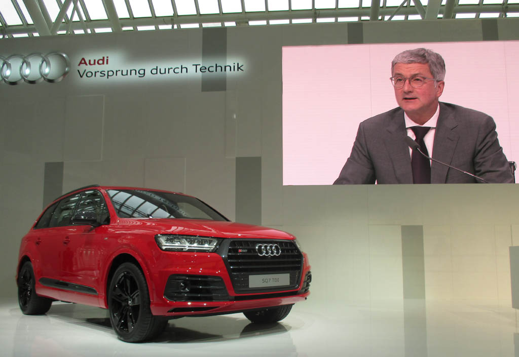 Zu den von Audi-Chef Stadler angekündigten neuen Modellen gehört der SQ7-Turbodiesel.