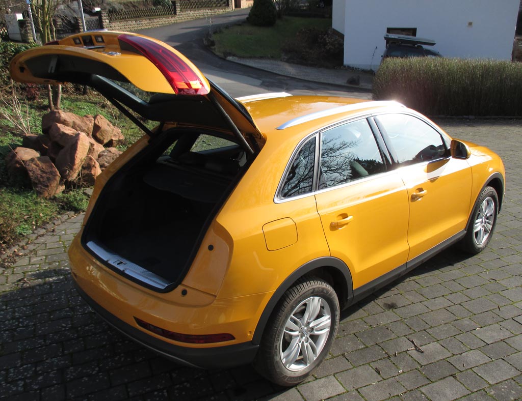 Audi Q3: Das Gepäckabteil fast 460 bis 1365 Liter.