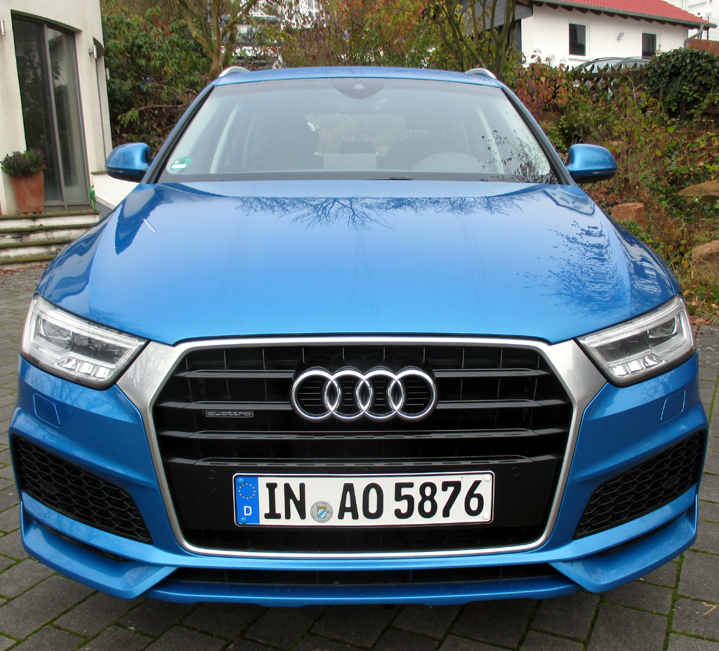 Audi Q3: Die Front wirkt schon etwas bulliger. Fotos: Koch