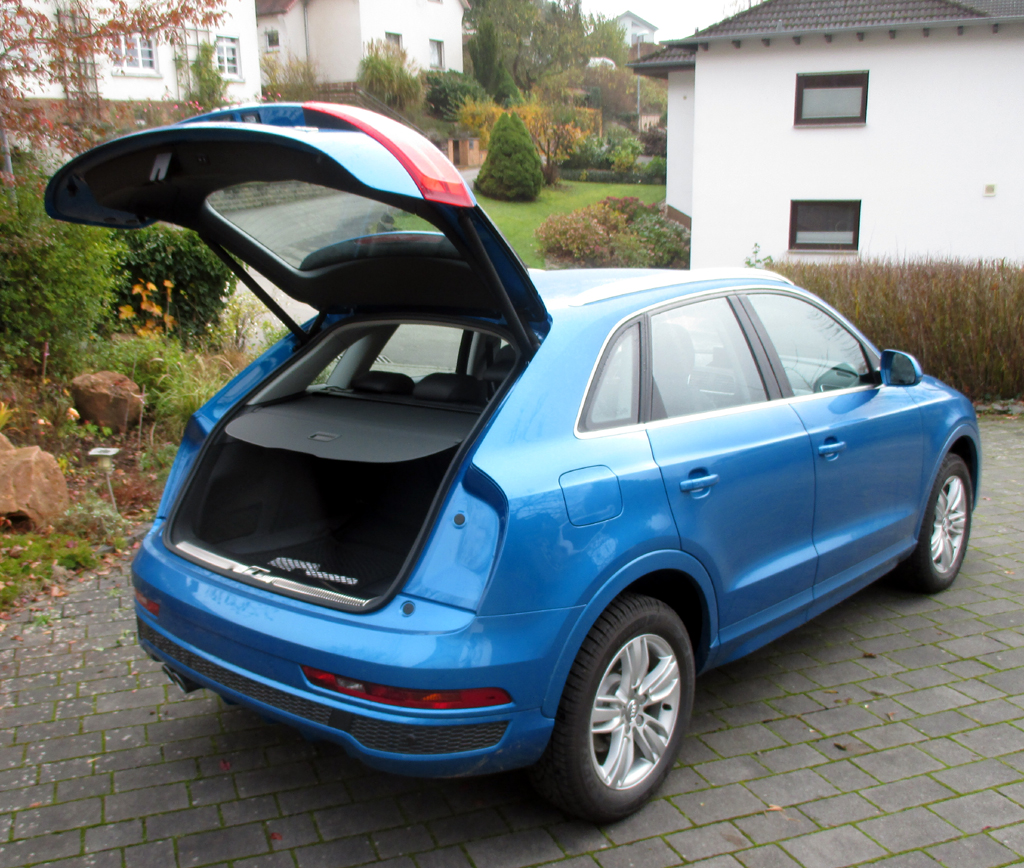 Audi Q3: Das Gepäckabteil fasst 460 bis 1365 Liter. 