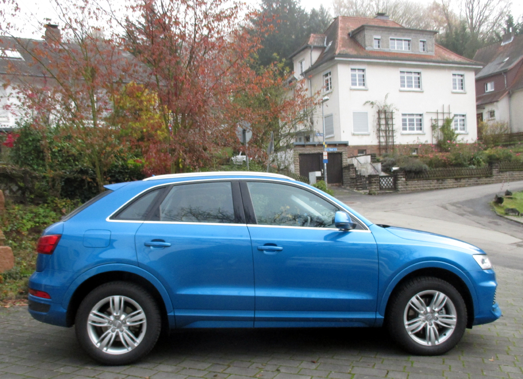 Audi Q3: Und so sieht das kompakte Premium-SUV von der Seite aus.