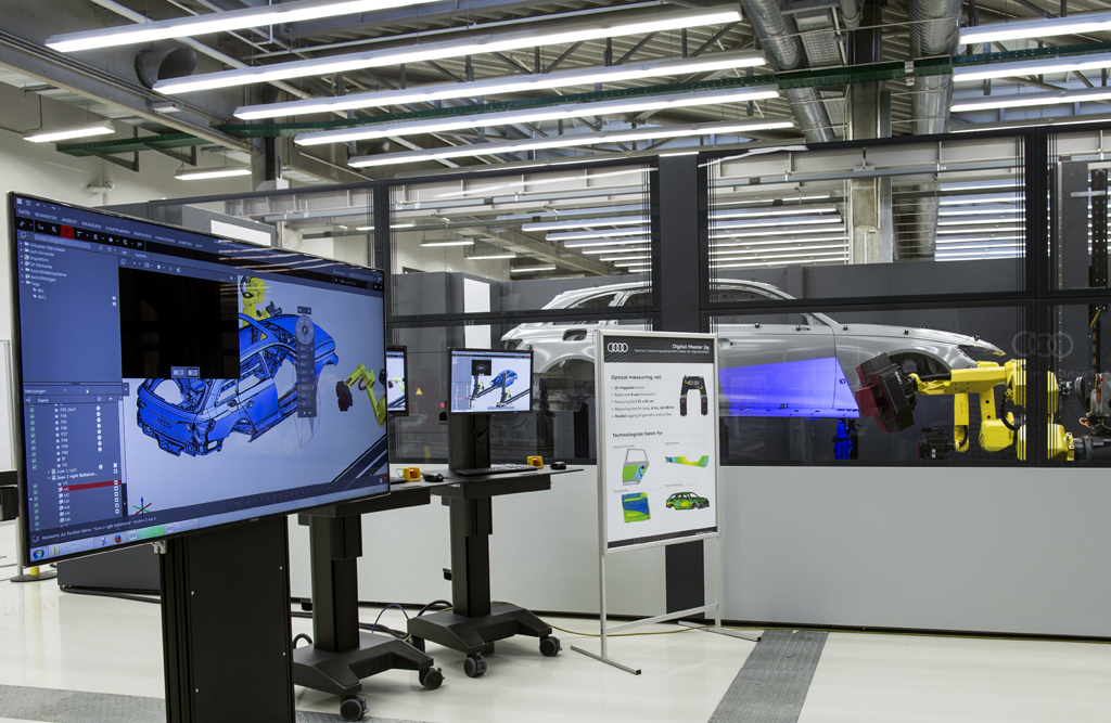 Audi-Qualitätssicherung, Meisterbock: Die Messtechnik wird immer digitaler.