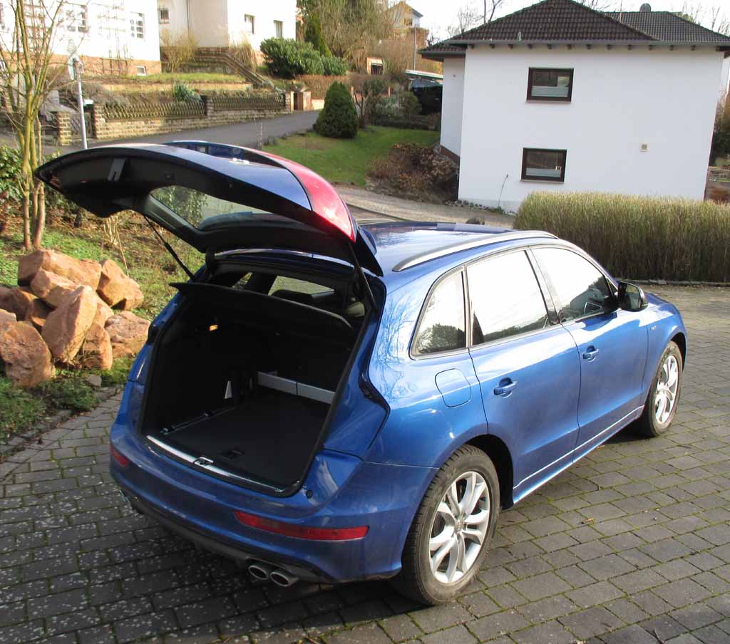 Audi SQ5: Das Gepäckabteil fasst 540 bis 1560 Liter.
