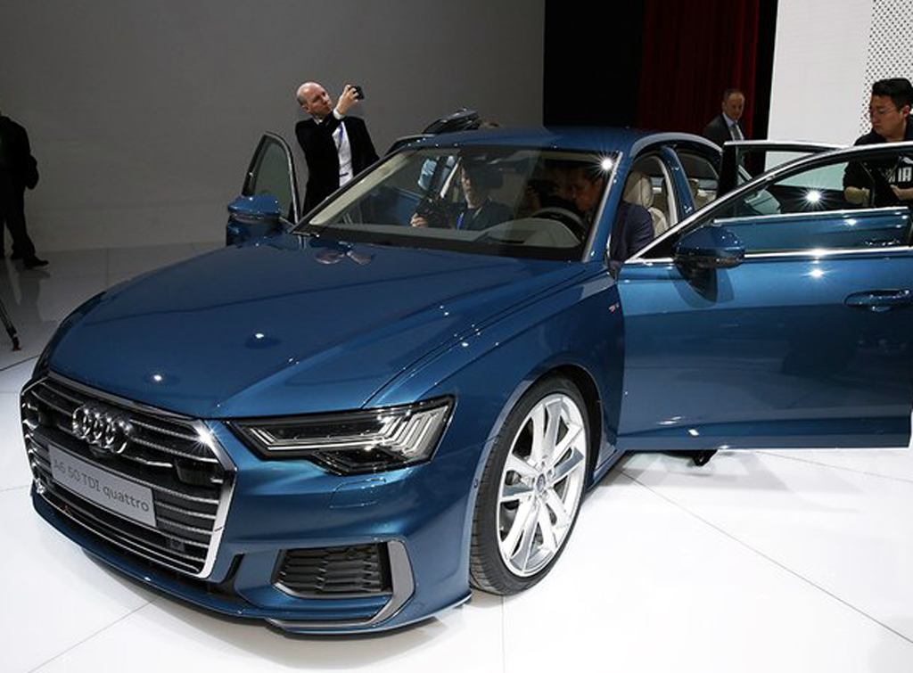 Premiere beim Autosalon in Genf: Audi A6, hier als Limousine. Fotos: Autosalon Genf/Hersteller