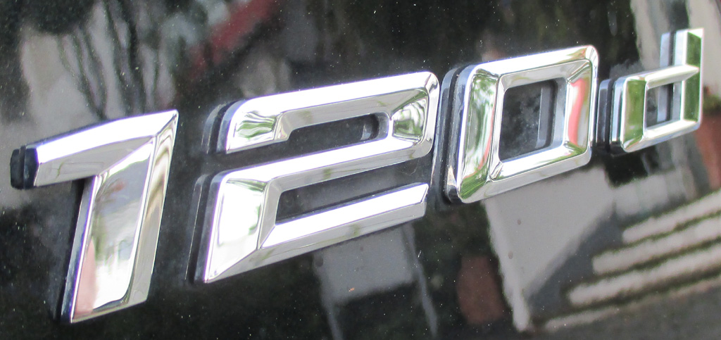 BMW 120d: Modellkennung am Heck.
