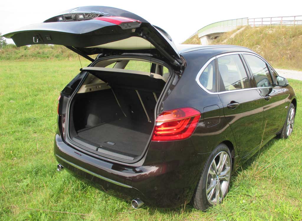 BMW 2er Active Tourer: Das Gepäckabteil fast 468 bis 1510 Liter.