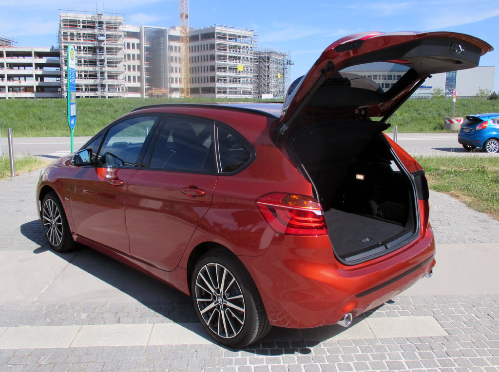BMW 2er Active Tourer: Das Gepäckabteil fasst 468 bis 1510 Liter.