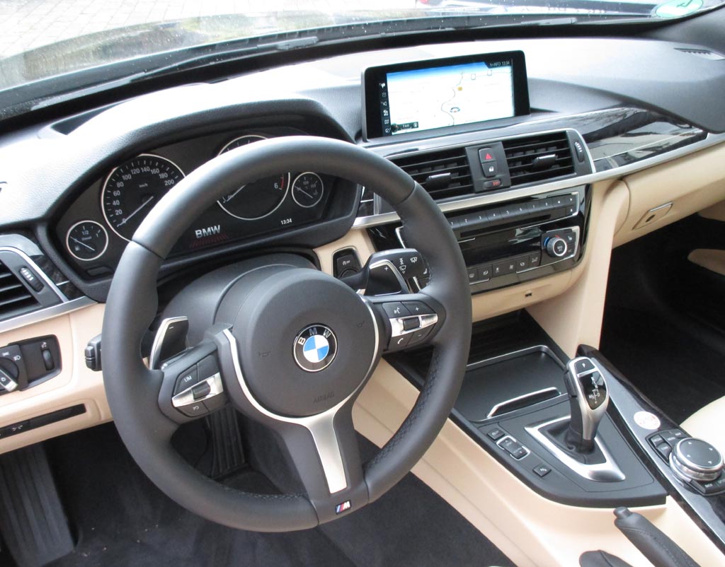 BMW 3er GT: Im Cockpit geht es sportlich-funktionell zu.