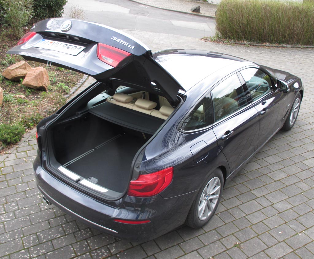 BMW 3er GT: Das Gepäckabteil fasst 520 bis 1600 Liter.