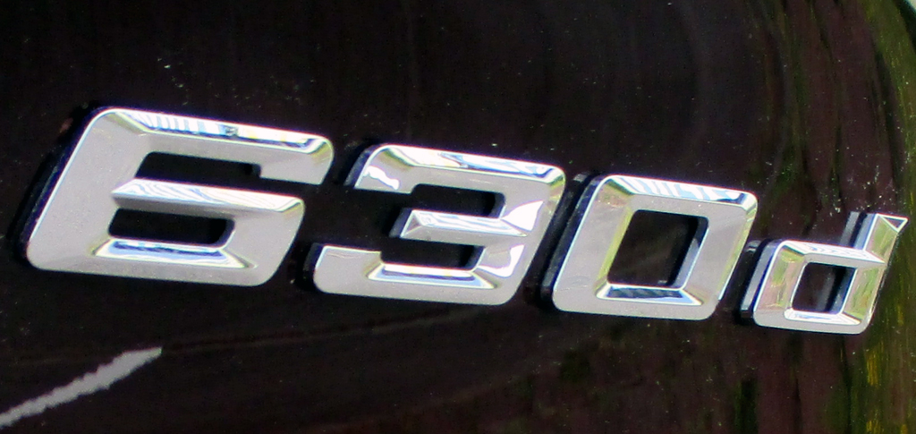 BMW 6er GT: Modellkennung am Heck.