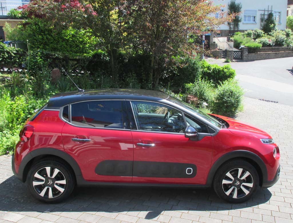 Citroën C3: Uns so sieht der Kleinwagen von der Seite aus.