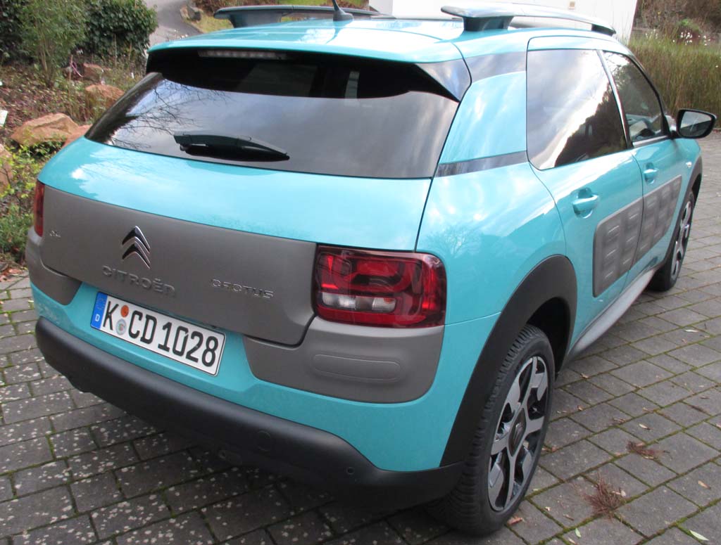 Citroën C4 Cactus: Heck-/Seitenansicht.
