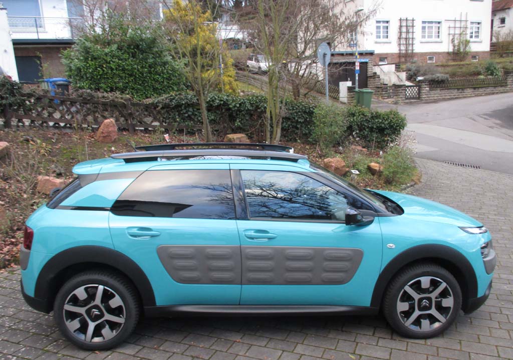 Citroën C4 Cactus: Auffällig an der Seite sind die Airbump-Luftpolster.