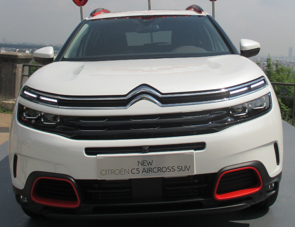 Citroën C5 Aircross: Die Front wirkt bullig. Fotos: Koch