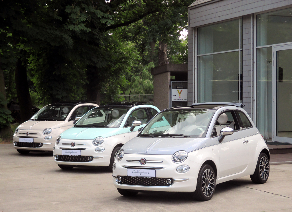 Fiats neuen 500 Collezione gibt es als knutschige kleine Limousine und als Cabrio. Fotos: Koch
