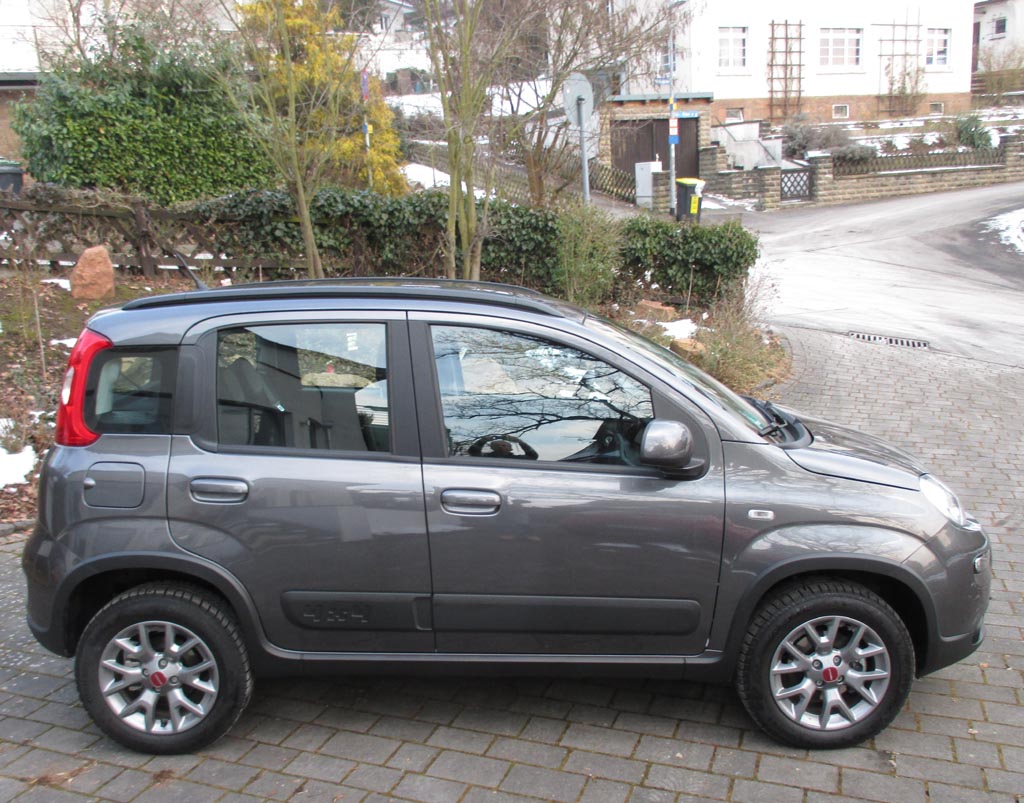 Fiat Panda: Und so sieht der „kleinste Geländewagen der Welt“ von der Seite aus.
