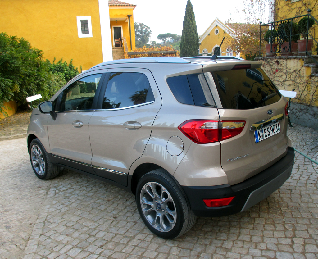 Ford EcoSport: Heck-/Seitenansicht.