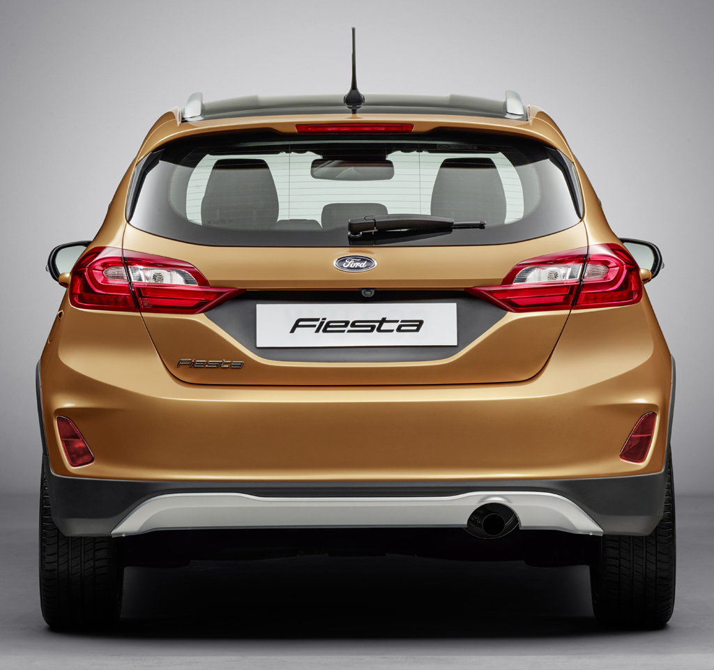 Ford Fiesta: So sieht das Crossover-Modell von hinten aus.