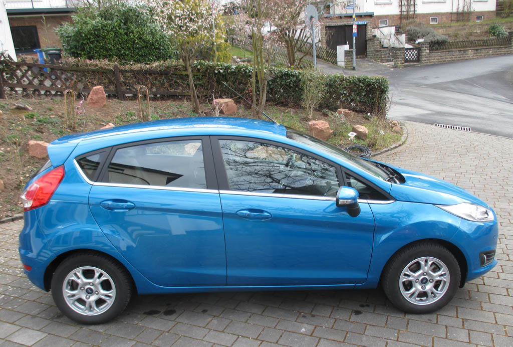 Ford Fiesta: Und so sieht der Kleinwagen von der Seite aus.