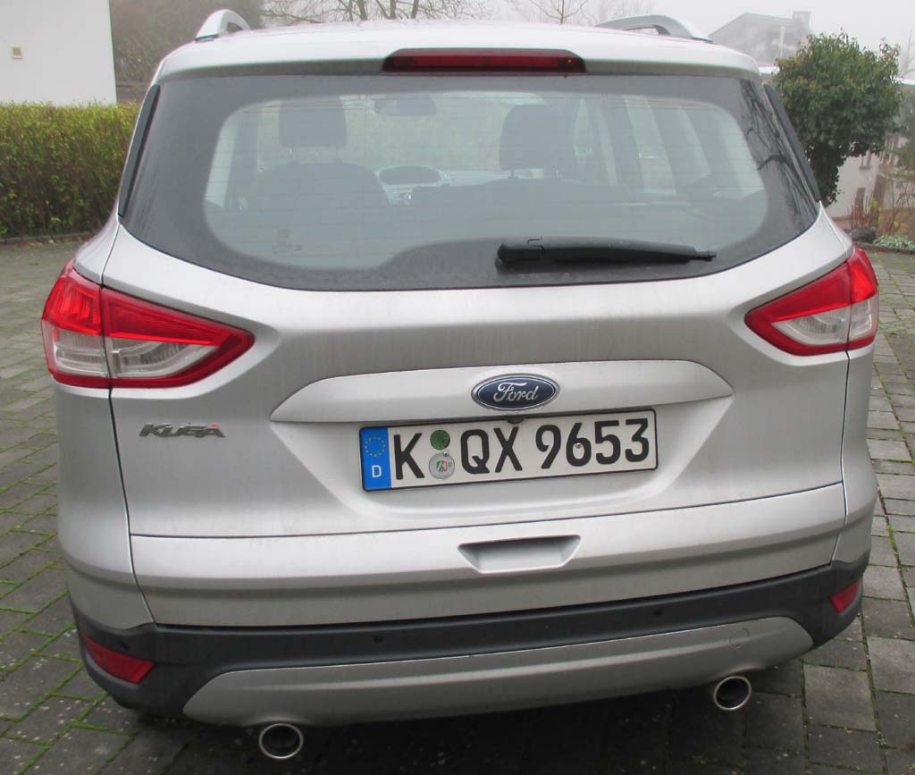 Ford Kuga: Blick auf die Heckpartie.
