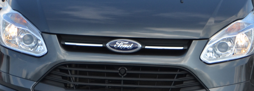 Ford Nugget: Das Markenoval sitzt vorn über dem Kühlergrill.