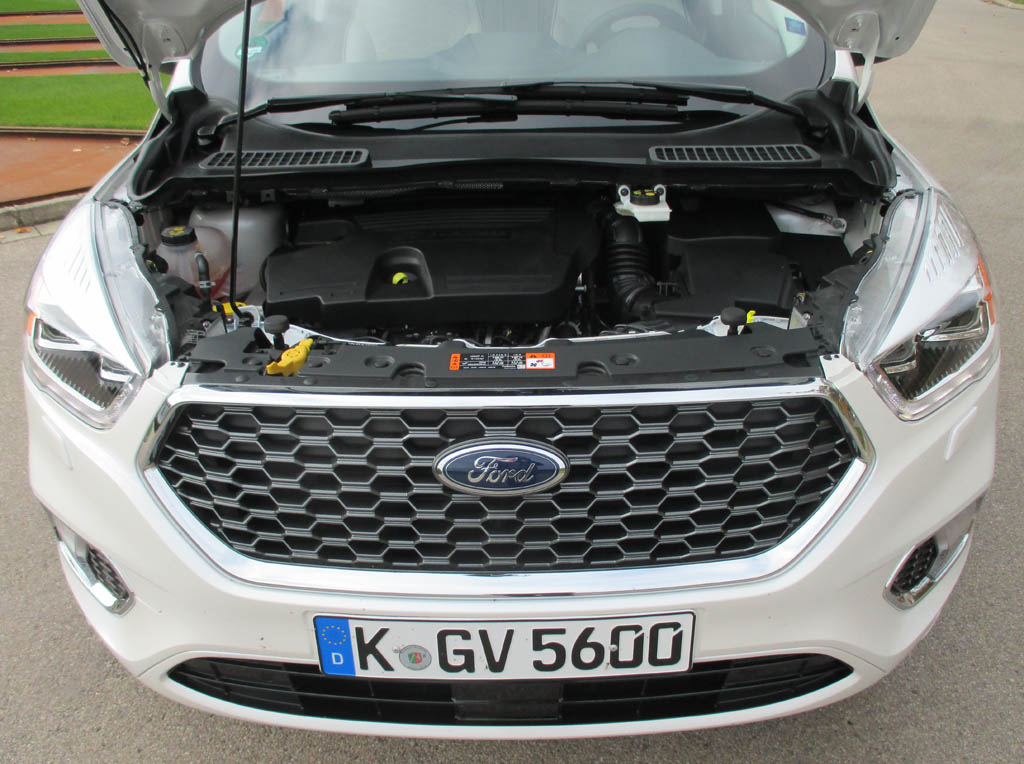 Ford Kuga Vignale: Blick unter die Haube, hier beim 180-PS-Diesel.