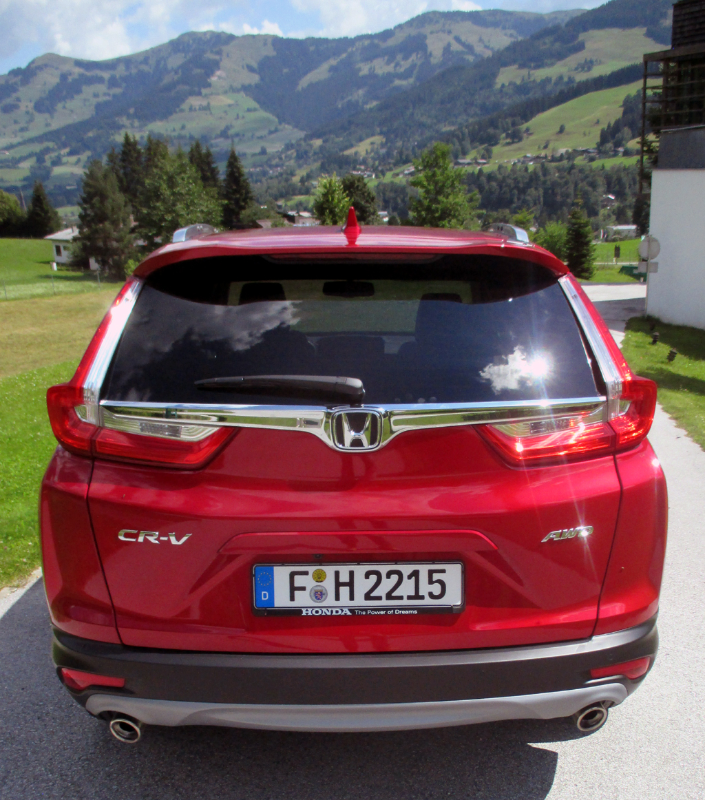 Honda CR-V: Blick auf die Heckpartie.