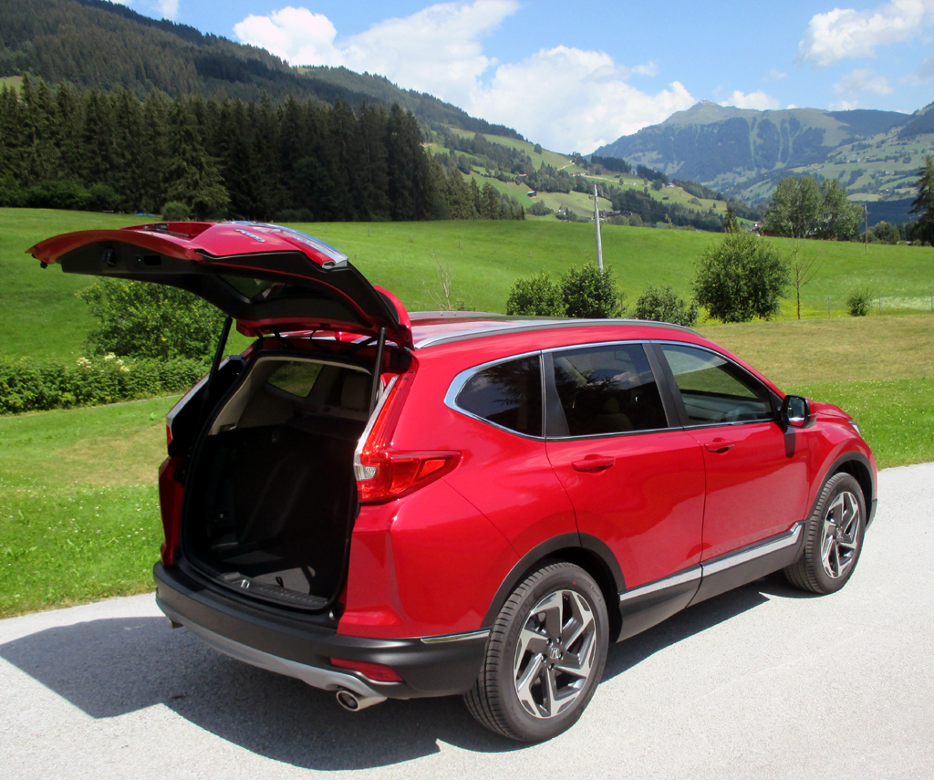 Honda CR-V: Das Gepäckabteil des Fünfsitzers hier fasst 561 bis 1756 Liter.