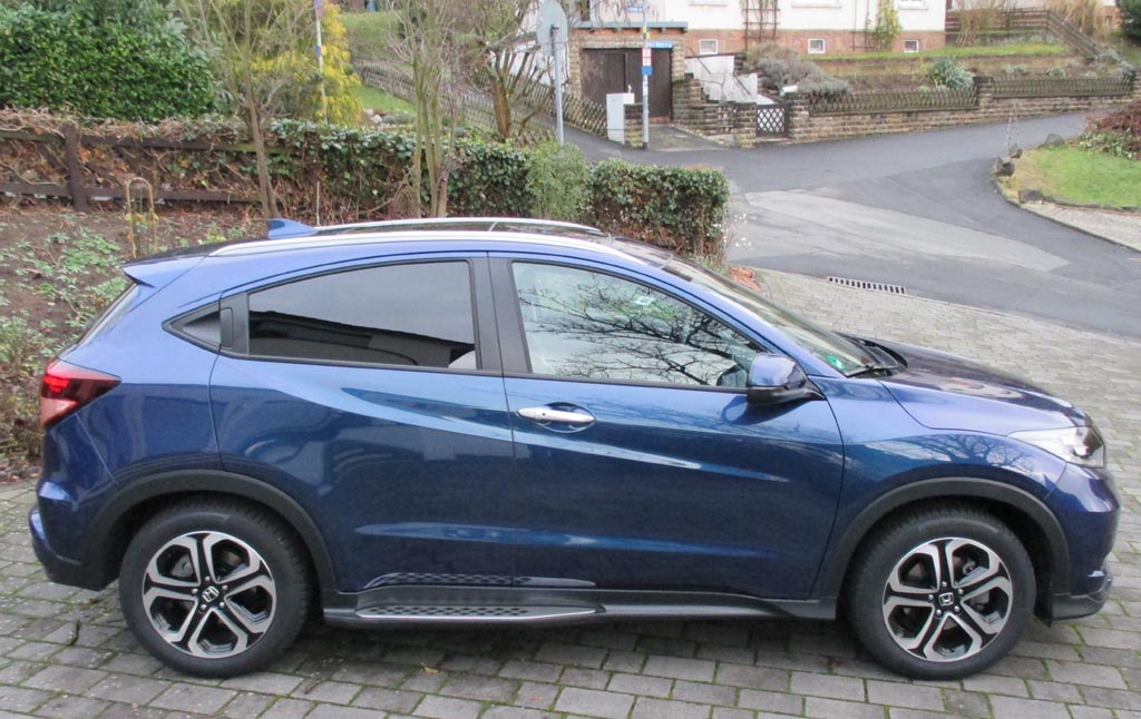 Honda HR-V: Und so sieht der kleine Japaner von der Seite aus.