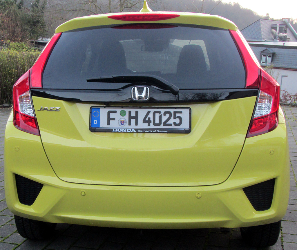 Honda Jazz: Blick auf die Heckpartie.