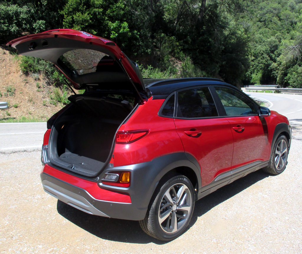 Hyundai Kona: Das Gepäckabteil fasst immerhin noch 361 bis 1143 Liter.