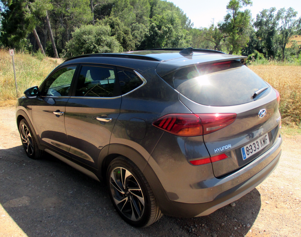 Hyundai Tucson: Blick auf die Heckpartie.