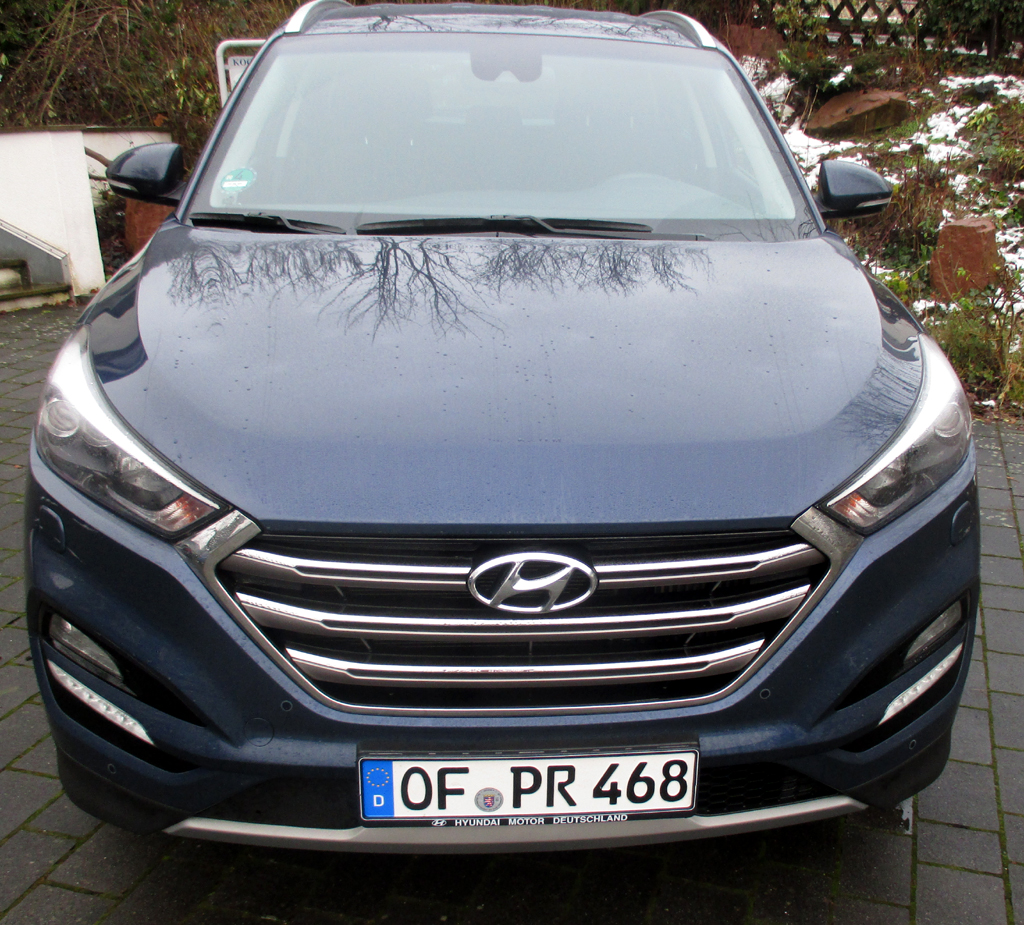 Hyundai Tucson: Schon die Front macht einen recht kraftvollen Eindruck. Fotos: Koch