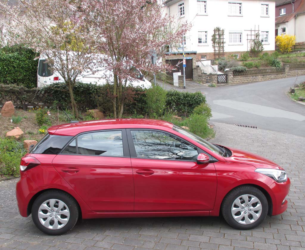 Hyundai i20: Und so sieht der Kleinwagen von der Seite aus.
