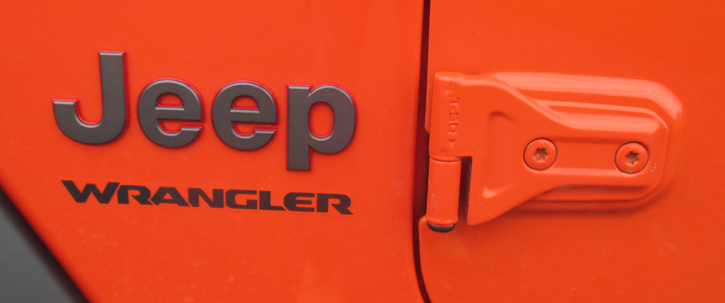 Jeep Wrangler: Modellschriftzug an der Seite.