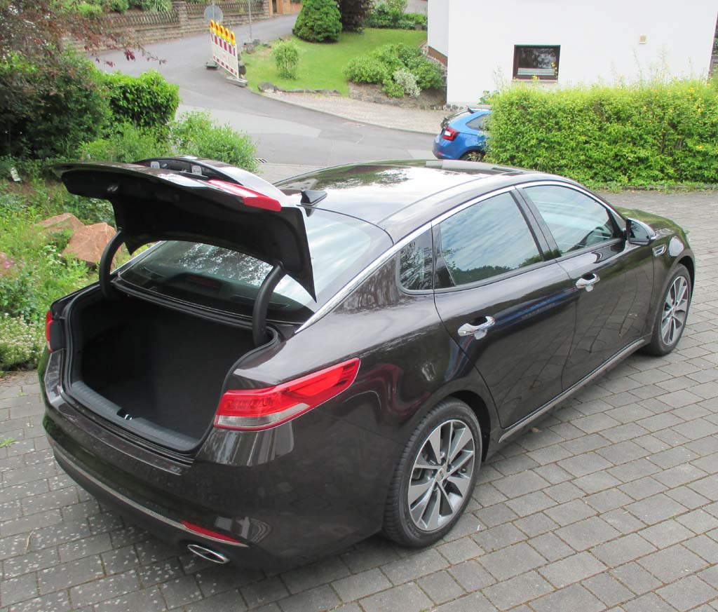 Kia Optima: Das Gepäckabteil fasst 510 Liter.