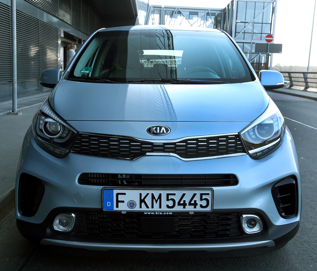 Kia Picanto X-Line: Blick auf die Frontpartie. Fotos: Waldinger