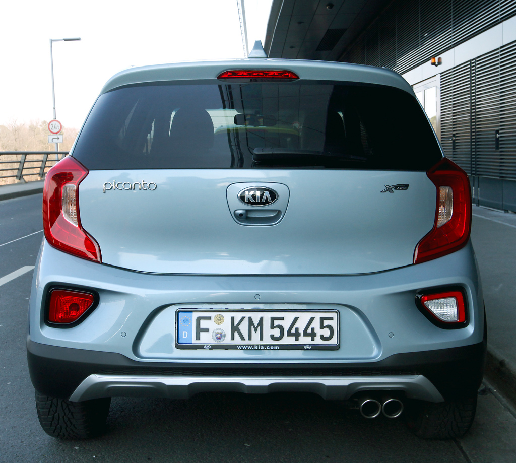 Kia Picanto X-Line: Blick auf die Heckpartie.