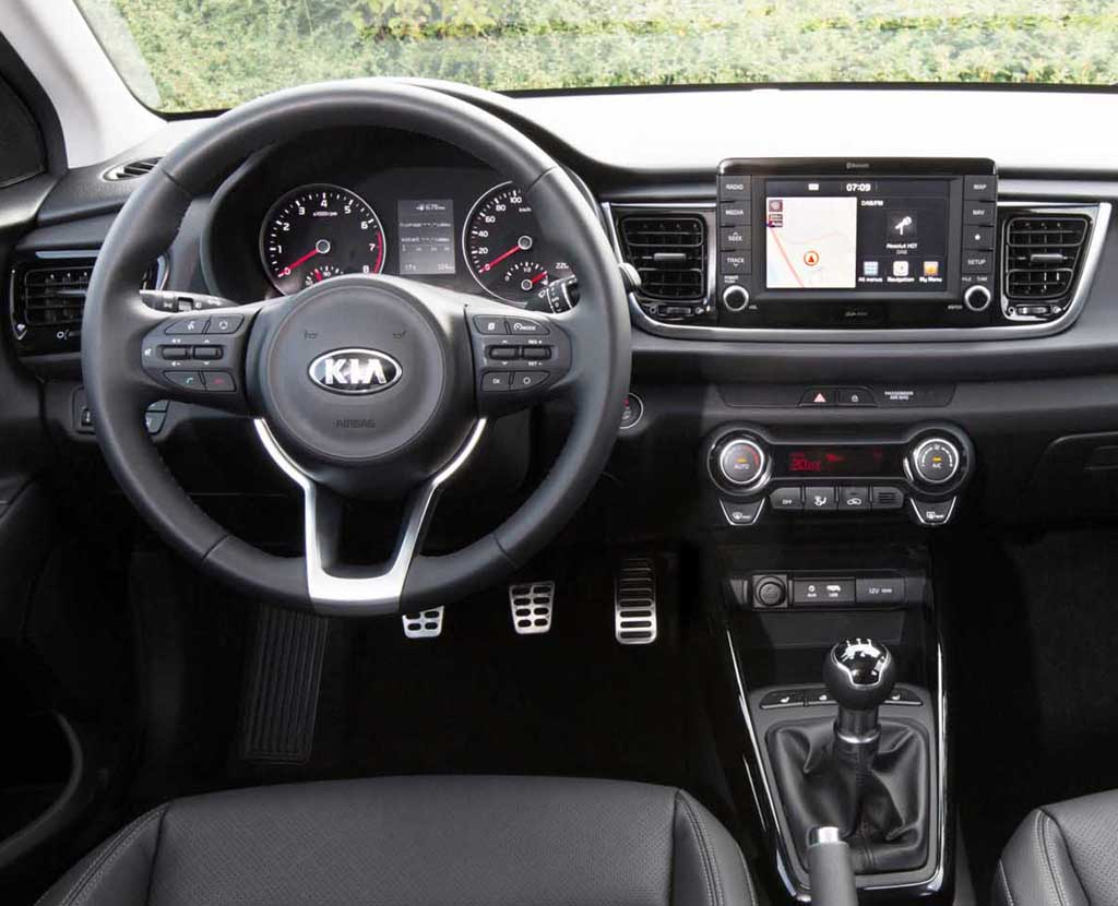 Kia Rio: Blick ins klarer gegliederte Cockpit.