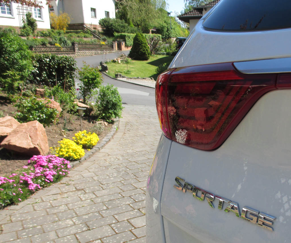 Kia Sportage: Moderne Leuchteinheit hinten mit Modellschriftzug.