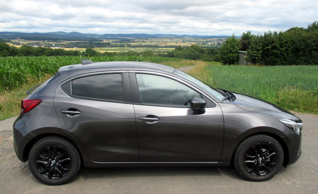 Mazda2: Und so sieht der Kleinwagen der Japaner von der Seite aus.