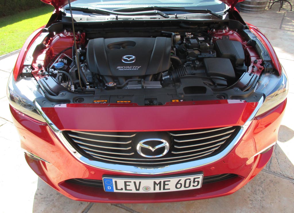 Mazda6: Blick unter die Haube. Fünf Motorisierungen stehen zur Wahl.