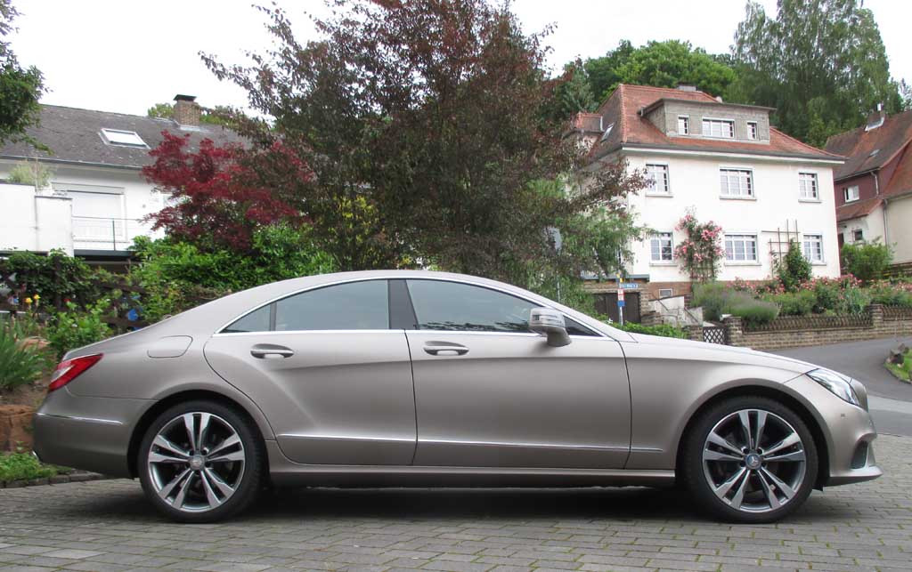 Mercedes CLS: Und so sieht der viertürige Viersitzer von der Seite aus.