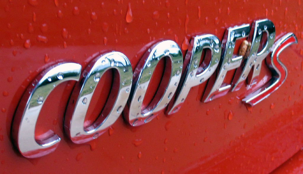 Mini: Modellschriftzug am Heck, hier bei der Cooper-S-Spitzenvariante,