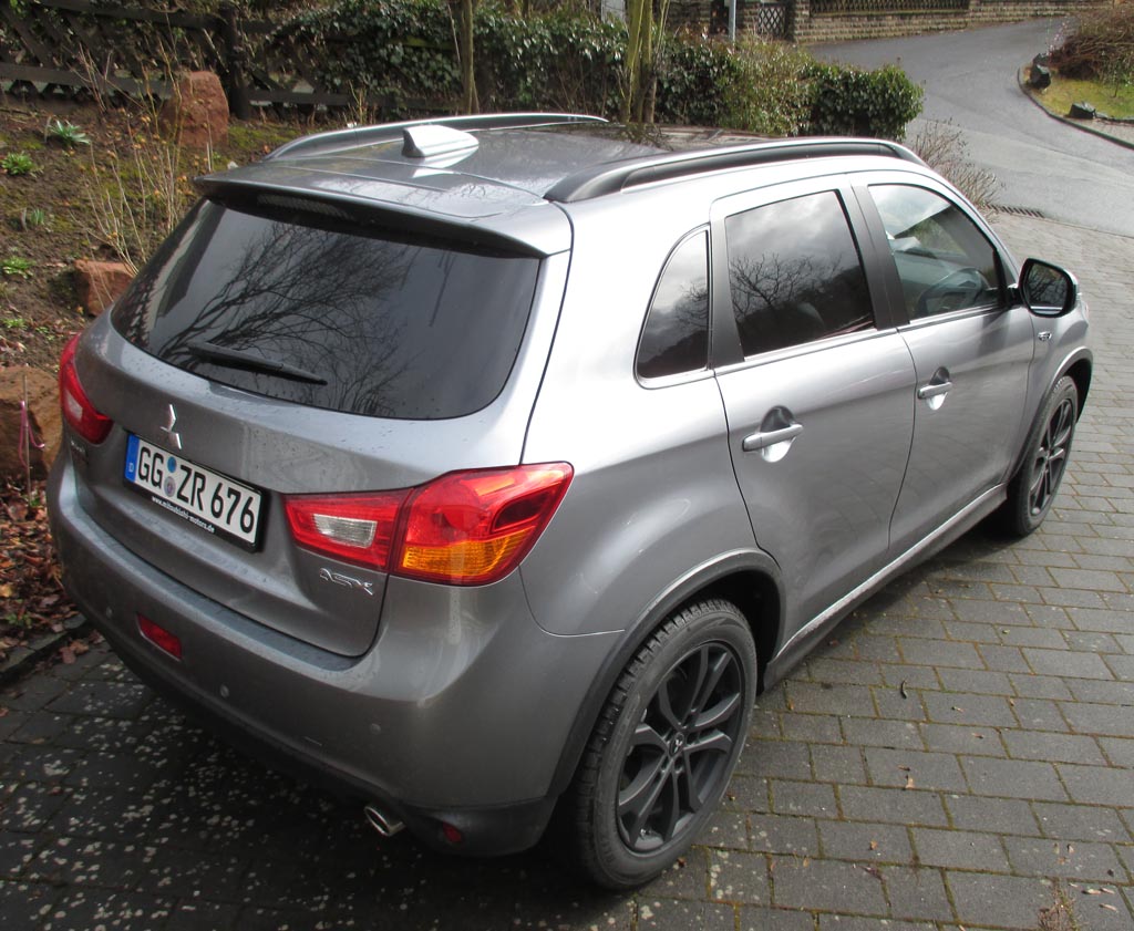 Mitsubishi ASX: Heck-/Seitenansicht.