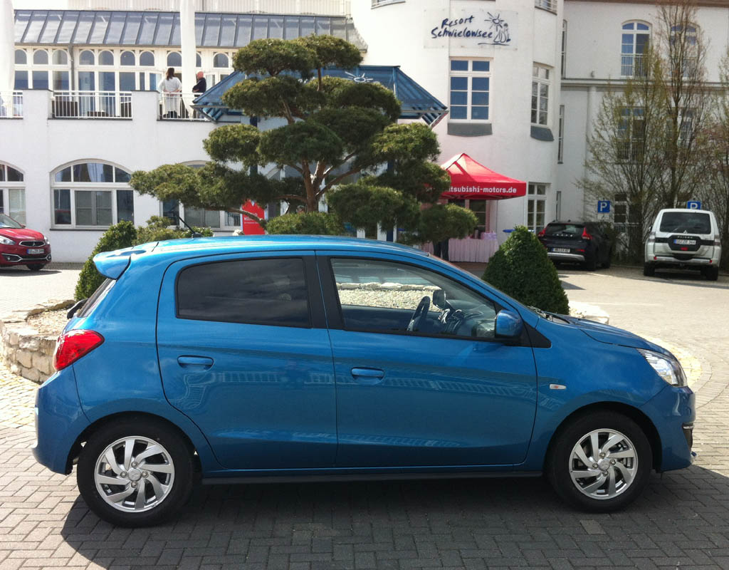 Mitsubishi Space Star: Und so sieht der Fünftürer von der Seite aus.