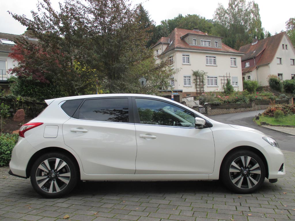 Nissan Pulsar: Und so sieht das Kompaktmodell von der Seite aus.