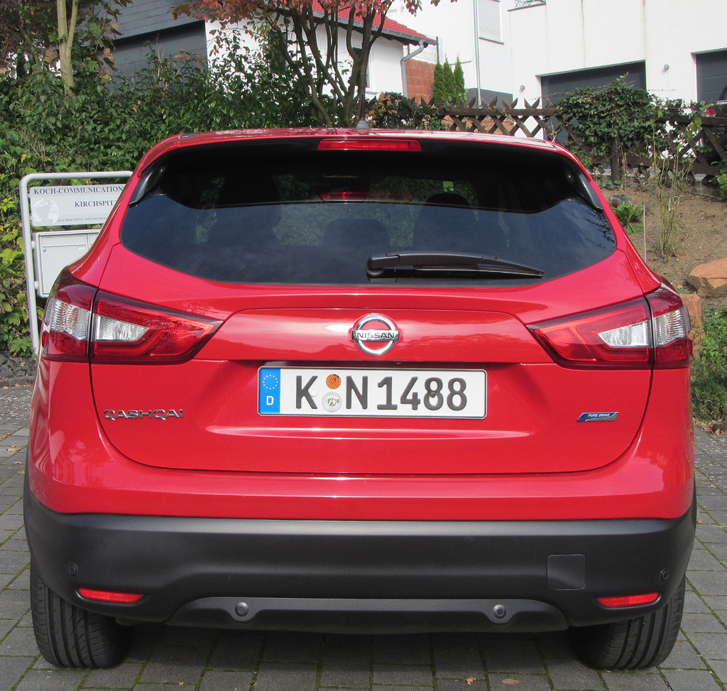 Nissan Qasqhai: Blick auf die Heckpartie.