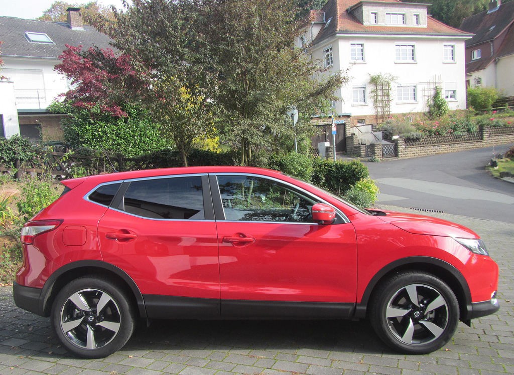 Nissan Qasqhai: Und so sieht das Crossover-Modell von der Seite aus.