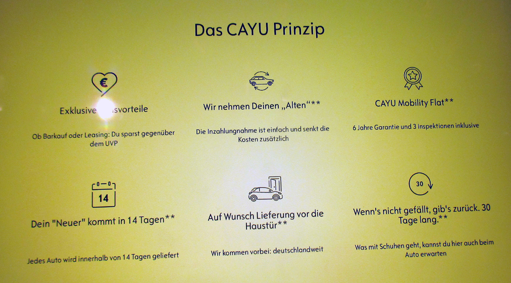Für ihr Cayu-Prinzip listen die Rüsselsheimer eine Reihe von Vorteilen auf.